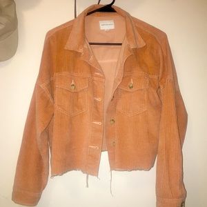 American Eagle cropped corduroy jacket